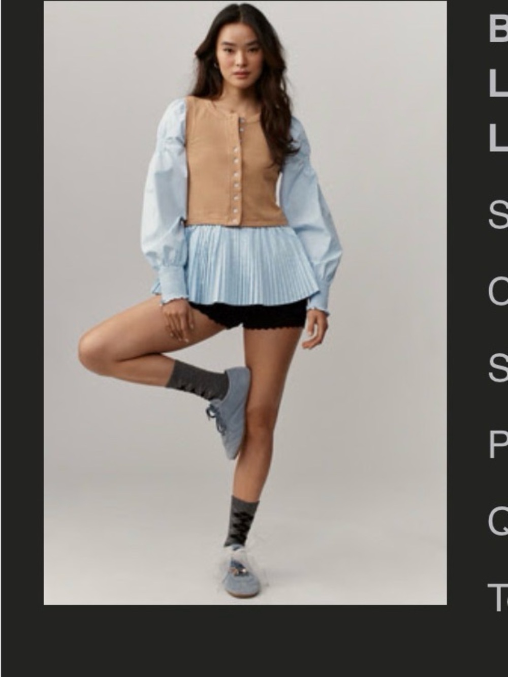 Anthropologie layered twofer long sleeve top